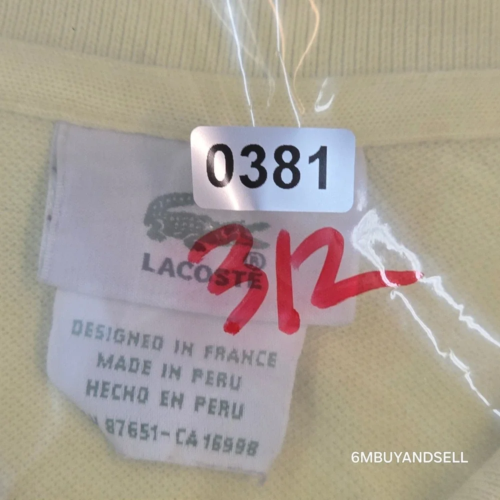 Lacoste measurements approx